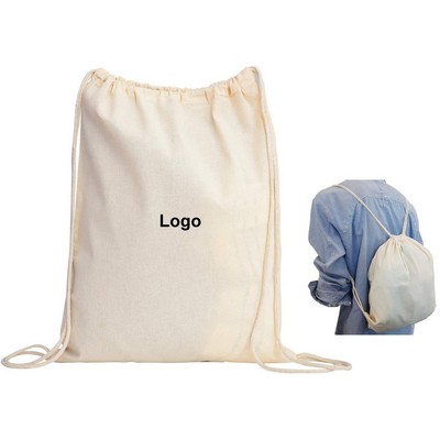 Durable Cotton Drawstring Tote Bags