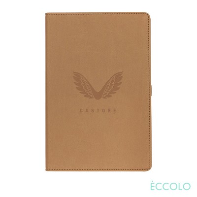 Eccolo® Two Step Flexible Refillable Jacket w/Insert - 6 1/4" x 8 3/4" Tan