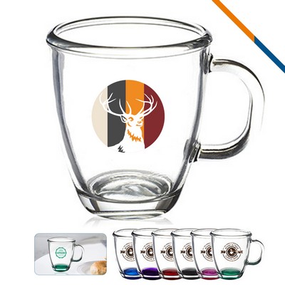 Roward Glass Coffee Mugs - 11.75 Oz.