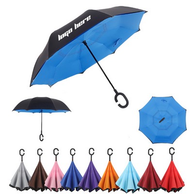 Inverted Umbrella With C-Shape Handle