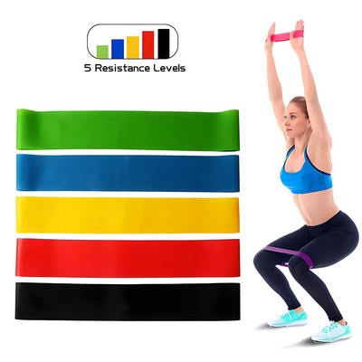 Latex Exercise Resistance Band 5-Pack