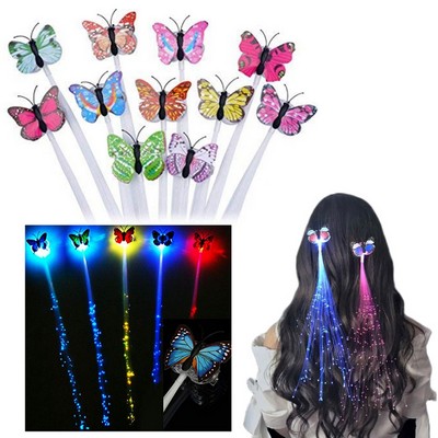 Led Light Butterfly Hair Clips Barrettes