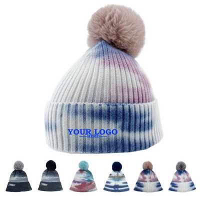 Tie Dye Cuffed Beanie