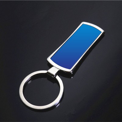 Stainless Steel Tags Blank Key Rectangle Keychain