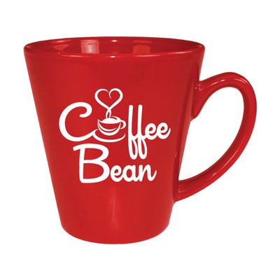 12 oz. Red Café Latte Mug