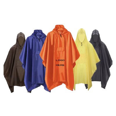 Rain Poncho With Pocket