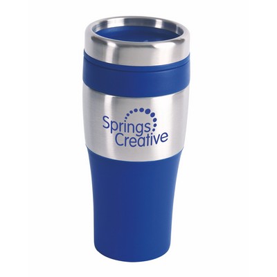 16 oz. Silver Streak Tumbler - Orange