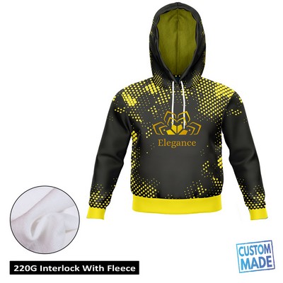 Unisex and Kids' Full Sublimation 220G Ultra Light Cropped Hoodie