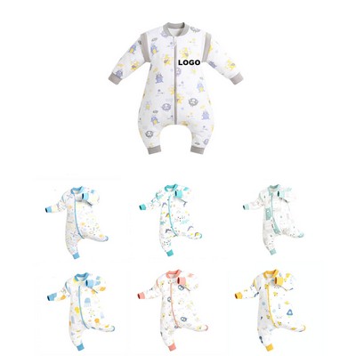 Baby Cotton Long Sleeve Wearable Sleeping Bag