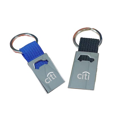 Ribbon Metal Car Keychain