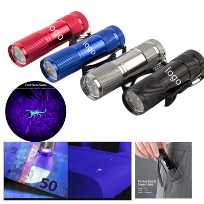 9 LED Mini Light Torch Detector