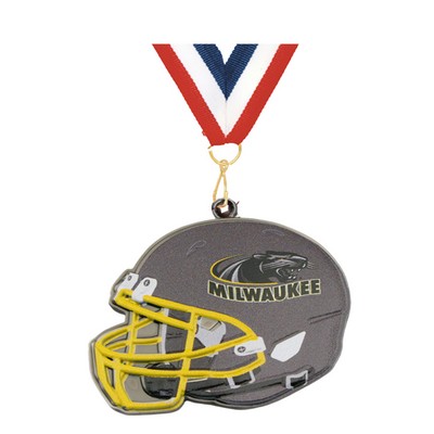 UVover3D Football Helmet Medal