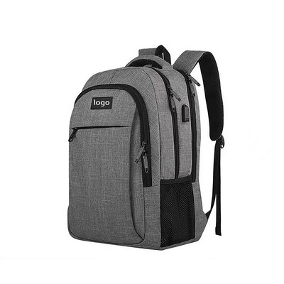 Water Resistant Durable Laptops Backpack with USB Charging Port