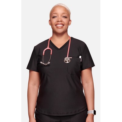 FORM by Cherokee® Women's Tuckable V-Neck Solid Scrub Top