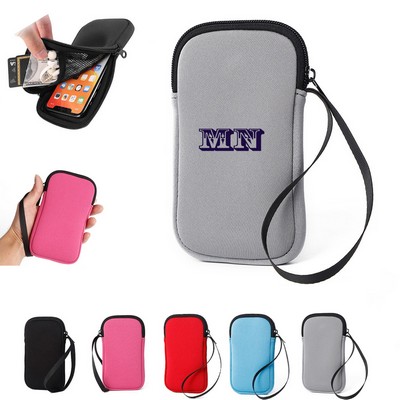 Phone Neoprene Zipper Pouch