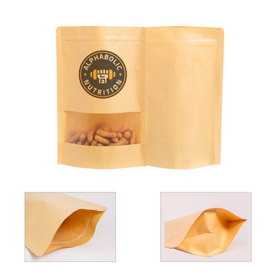 Stand Up Kraft Bag w/Window