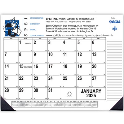 Side Custom Desk Pad Calendar (2 Color)