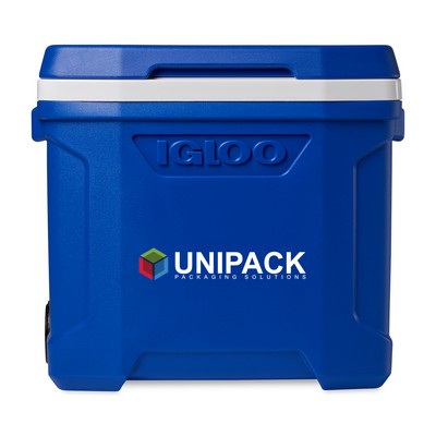 Igloo® Profile II 28 Qt Roller Cooler - White-Majestic Blue