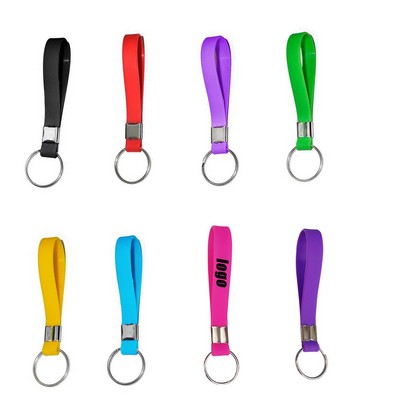 Silicone Colorful Sports Bracelet keychain