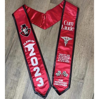 Honorary Graduation Stole - Full-Color Sublimation 72"