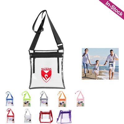 Stadium Approved TPU Clear Crossbody Bag