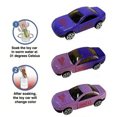 1:64 Die-cast Changing Color Purple Racer _With water