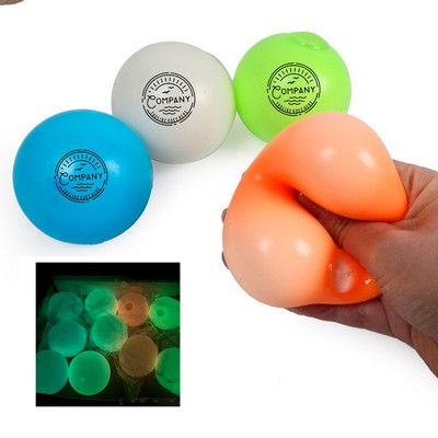 Round Reliever Ball Stress Toy W/ Noctilucent