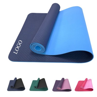 Portable Fitness Workout Yoga Mat with Elastic Straps