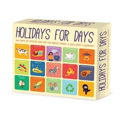 Holidays for Days 2025 6.2" x 5.4" Box Calendar