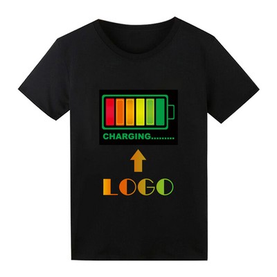 Custom Led Shirt Sound Activated Light Up Rave Shirts