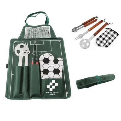 Football Apron BBQ Tool Set (Shipping By Sea)