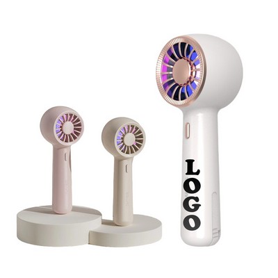 Rechargeable USB Handheld Fan with Digital Screen