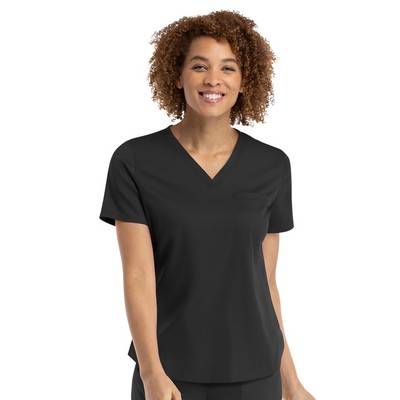 Maevn - Matrix - Women's V-Neck Tuck-In Scrub Top