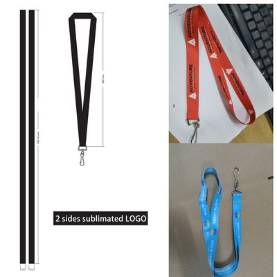 3/4" Full Color Dye 2 Sides Sublimated Lanyard