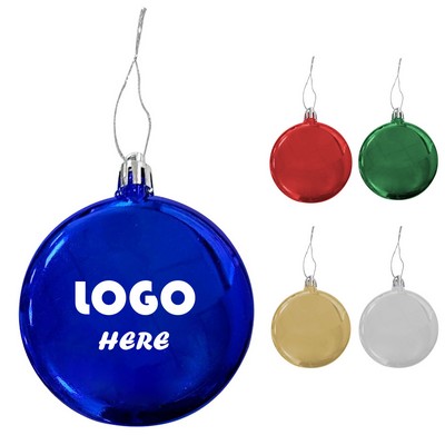 Round Flat Christmas Ornaments