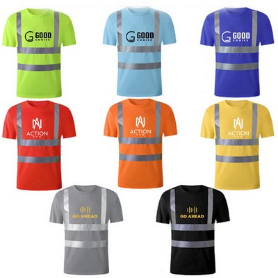 High Visibility Safety Shirts with Reflective Strips