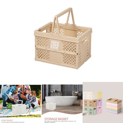 Portable Plastic Storage Basket