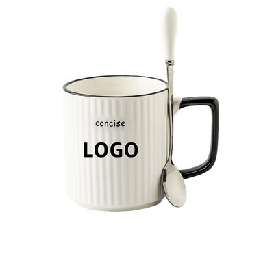 Ceramic Mug With Spoon