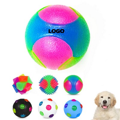 LED Flashing Spike Pet Balls