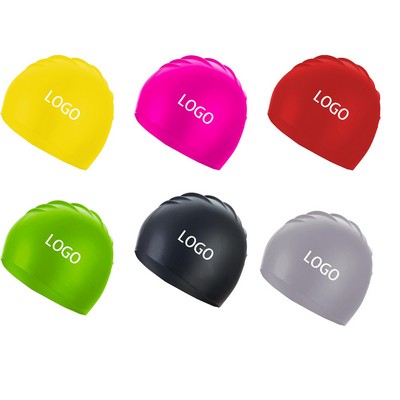 Wrinkle Free Silicone Unisex Swimming Cap