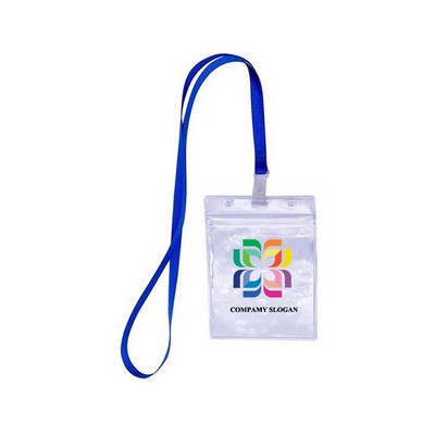 Badge Holder with Lanyard