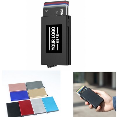 RFID Blocking Automatic Credit Card Case Wallet Holder