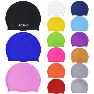 Silicone Swim Cap for Adults Swimming Hat for Long and Short Hair