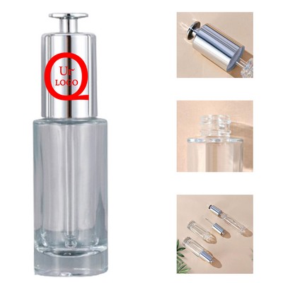 1Oz Clear Press Dropper Bottle