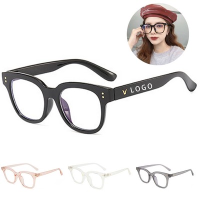 Anti-Blue Light Flat Eyeglasses