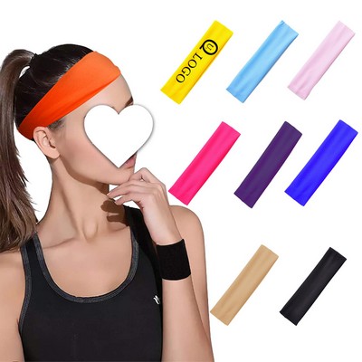 Elastic Yoga Monochrome Sports Headband