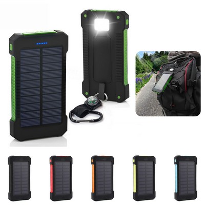 Dual USB Waterproof Solar Power Bank