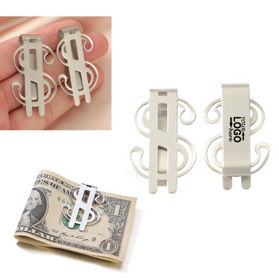 Staineless Steel Dollar Sign Money Clip