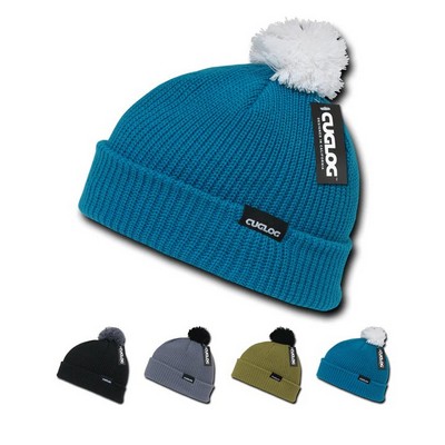 Cuglog Everest Knit Cuffed Beanie w/Pom