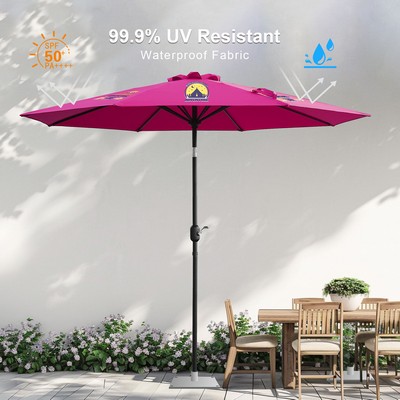 9' Large Tilt Aluminum Patio Umbrella